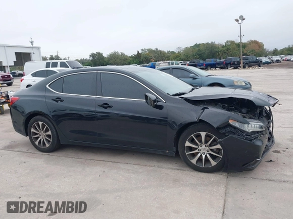 2015 Acura TLX with VIN 19UUB1F34FA012367, listed as a IAAI auction lot 41395618 with 120,786 mi miles. Bid and sale history available at carsss.com. Image 14.