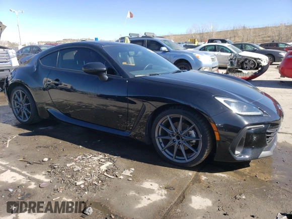2022 Subaru BRZ Limited with VIN JF1ZDBF13N8702884, listed as a Copart auction lot 46545735 with 21,375 mi miles and Salvage title. Bid and sale history available at DreamBid. Image 4.