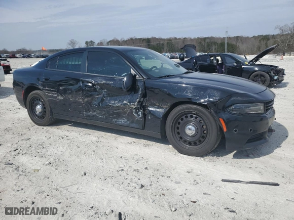 2019 Dodge Charger Police with VIN 2C3CDXKT7KH633969, listed as a Copart auction lot 47266235 with 75,250 mi miles and Salvage Title. Bid and sale history available at carsss.com. Image 4.