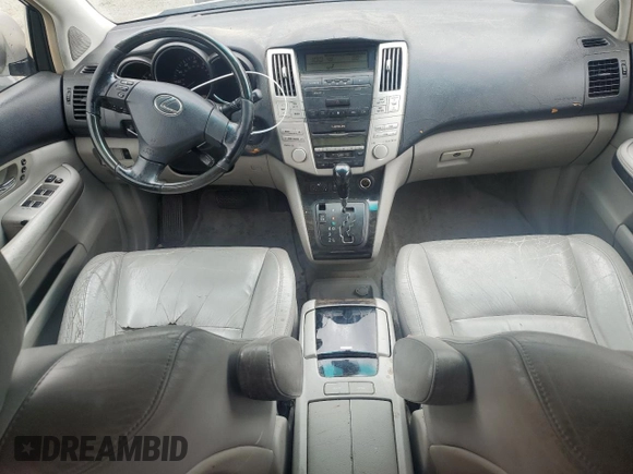 2005 Lexus RX 330 with VIN JTJGA31U150058329, listed as a Copart auction lot 47762215 with 230,473 mi miles and Salvage Title. Bid and sale history available at DreamBid. Image 8.