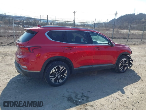 2020 Hyundai Santa Fe Limited with VIN 5NMS5CAA7LH222221, listed as a IAAI auction lot 41775537 with 64,519 mi miles. Bid and sale history available at carsss.com. Image 14.