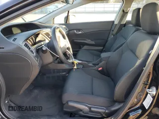 2015 Honda Civic Sedan LX with VIN 19XFB2F53FE072555, listed as a Copart auction lot 49179385 with 35,480 mi miles and Salvage Title. Bid and sale history available at carsss.com. Image 7.