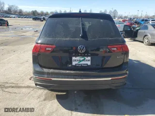 2024 Volkswagen Tiguan S with VIN 3VVFB7AX0RM134060, listed as a Copart auction lot 44733445 with 0 mi miles and Salvage Title. Bid and sale history available at carsss.com. Image 6.
