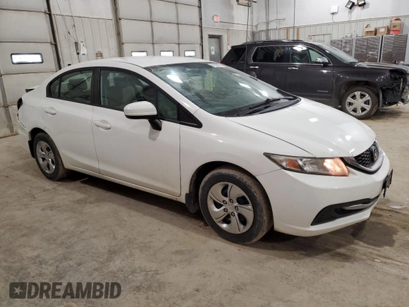 2014 Honda Civic Sedan LX with VIN 19XFB2F56EE010582, listed as a Copart auction lot 51628675 with 134,777 mi miles and Salvage Title. Bid and sale history available at carsss.com. Image 4.