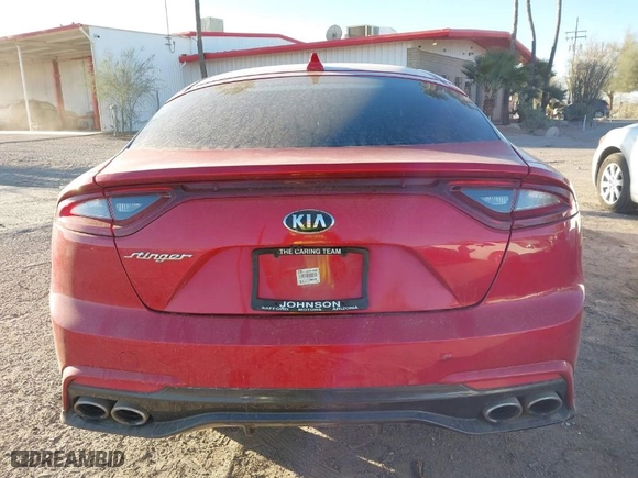 2019 Kia Stinger with VIN KNAE15LA2K6050397, listed as a IAAI auction lot 41322104 with 100,775 mi miles. Bid and sale history available at carsss.com. Image 16.