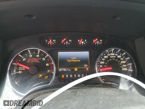 2013 Ford F-150 XL with VIN 1FTFW1ET8DFB48157, listed as a Copart auction lot 57127695 with 257,750 mi miles and Clean title. Bid and sale history available at DreamBid. Image 9.