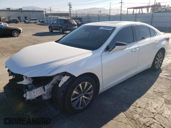 2021 Lexus ES with VIN 58ACA1C18MU005048, listed as a Copart auction lot 77856364 with 19,150 mi miles and Salvage Title. Bid and sale history available at carsss.com. Image 1.