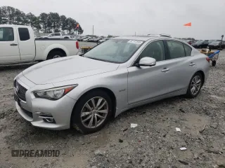 2014 Infiniti Q50 Hybrid Premium with VIN JN1AV7AR4EM701624, listed as a Copart auction lot 52191895 with 192,141 mi miles and Clean Title. Bid and sale history available at carsss.com. Image 1.