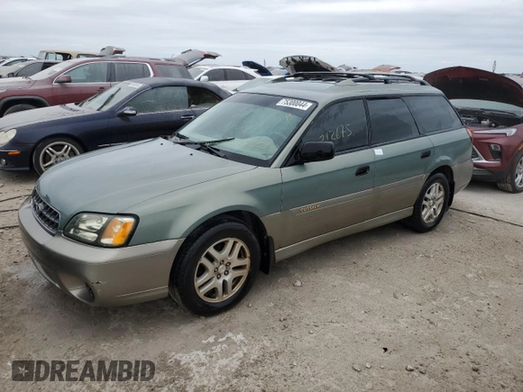 2003 Subaru Legacy Outback with VIN 4S3BH665437641509, listed as a Copart auction lot 75300044 with 212,675 mi miles and Non repairable. Bid and sale history available at DreamBid. Image 1.