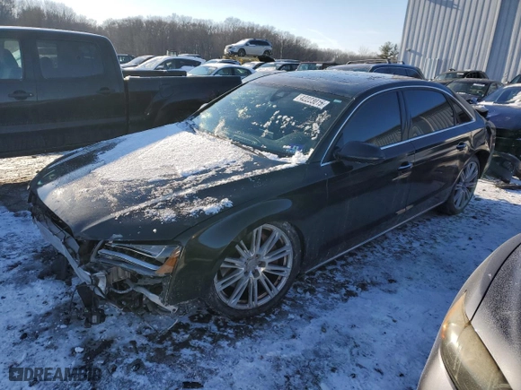 2012 Audi A8 L with VIN WAURVAFDXCN020267, listed as a Copart auction lot 42223015 with 0 mi miles and Salvage Title. Bid and sale history available at carsss.com. Image 1.