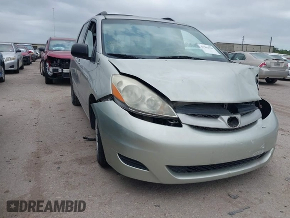 2008 Toyota Sienna CE with VIN 5TDZK23CX8S197027, listed as a IAAI auction lot 41962530 with Not Provided miles and . Bid and sale history available at DreamBid. Image 1.