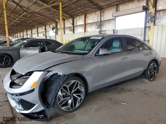 2023 Hyundai IONIQ 6 SEL with VIN KMHM34AA8PA053102, listed as a Copart auction lot 66253384 with NaN miles and Salvage Title. Bid and sale history available at carsss.com. Image 1.