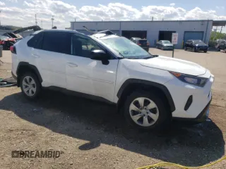 2021 Toyota RAV4 LE with VIN 2T3F1RFV6MC229588, listed as a Copart auction lot 57961865 with 43,652 mi miles and Salvage title. Bid and sale history available at DreamBid. Image 4.