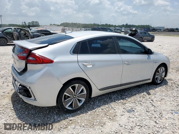 2018 Hyundai Ioniq Limited z VIN KMHC85LC3JU063933, wystawiony jako Copart lot #59739945 z przebiegiem 155 430 mil mil oraz Szkoda całkowita • Salvage title. Historia ofert i sprzedaży dostępna na DreamBid. Obrazek 3.