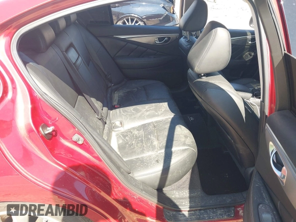 2015 Infiniti Q50 Premium with VIN JN1BV7ARXFM392215, listed as a IAAI auction lot 42449752 with 90,918 mi miles and . Bid and sale history available at DreamBid. Image 8.
