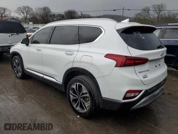 2019 Hyundai Santa Fe Ultimate with VIN 5NMS5CAA4KH021309, listed as a Copart auction lot 36098413 with 76,221 mi miles. Bid and sale history available at carsss.com. Image 2.