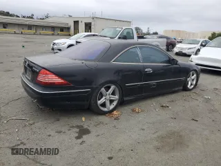 2001 Mercedes-Benz CL with VIN WDBPJ78J11A014582, listed as a Copart auction lot 82035534 with Not Provided miles and Clean Title. Bid and sale history available at carsss.com. Image 3.