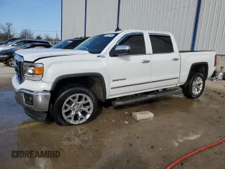 2015 GMC Sierra 1500 SLT with VIN 3GTU2VEC8FG343266, listed as a Copart auction lot 45917455 with Not Provided miles and Salvage Title. Bid and sale history available at DreamBid. Image 1.