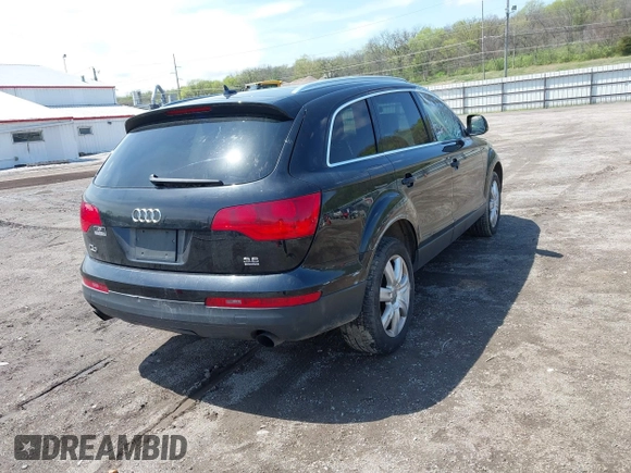 2007 Audi Q7 Premium with VIN WA1BY74L97D056322, listed as a IAAI auction lot 42081141 with 173,587 mi miles and . Bid and sale history available at DreamBid. Image 4.