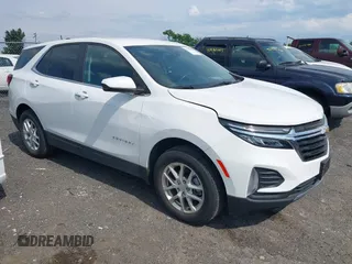 2022 Chevrolet Equinox LT z VIN 3GNAXUEV9NL174839, wystawiony jako IAAI lot #42470518 z przebiegiem 18 709 mil mil oraz . Historia ofert i sprzedaży dostępna na DreamBid. Obrazek 1.