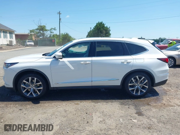 2022 Acura MDX Technology with VIN 5J8YE1H44NL035939, listed as a IAAI auction lot 42547724 with 45,642 mi miles and . Bid and sale history available at DreamBid. Image 14.