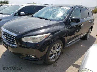 2013 Infiniti JX35 with VIN 5N1AL0MN6DC348578, listed as a Copart auction lot 63146574 with 191,675 mi miles and Salvage Title. Bid and sale history available at carsss.com. Image 1.