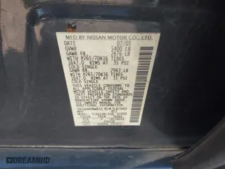 2005 Nissan Xterra S with VIN 5N1AN08W85C645690, listed as a IAAI auction lot 41928408 with 251,563 mi miles. Bid and sale history available at carsss.com. Image 9.
