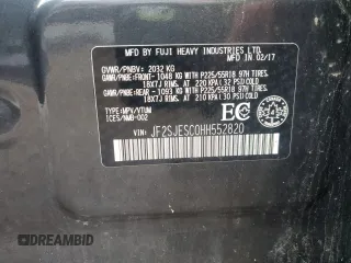 2017 Subaru Forester with VIN JF2SJESC0HH552820, listed as a Copart auction lot 59763655 with 137,764 mi miles and Clean title. Bid and sale history available at DreamBid. Image 14.