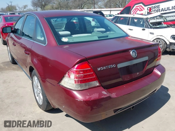 2005 Mercury Montego Luxury z VIN 1MEFM40175G611025, wystawiony jako IAAI lot #41797879 z przebiegiem 175 827 mil mil oraz . Historia ofert i sprzedaży dostępna na DreamBid. Obrazek 3.