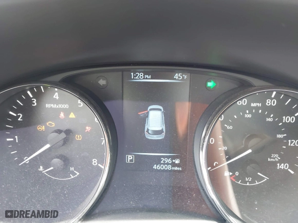 2017 Nissan Rogue SL with VIN JN8AT2MV5HW263238, listed as a IAAI auction lot 41931806 with 46,008 mi miles. Bid and sale history available at carsss.com. Image 7.