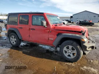 2021 Jeep Wrangler Unlimited Sport with VIN 1C4HJXKN2MW640909, listed as a Copart auction lot 42649335 with Not provided miles and Clean title. Bid and sale history available at DreamBid. Image 4.