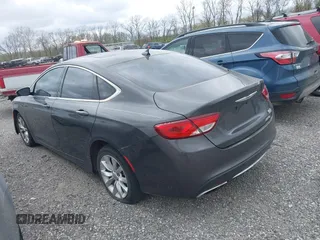 2015 Chrysler 200 C with VIN 1C3CCCCG6FN528429, listed as a IAAI auction lot 42048504 with 107,145 mi miles. Bid and sale history available at carsss.com. Image 3.
