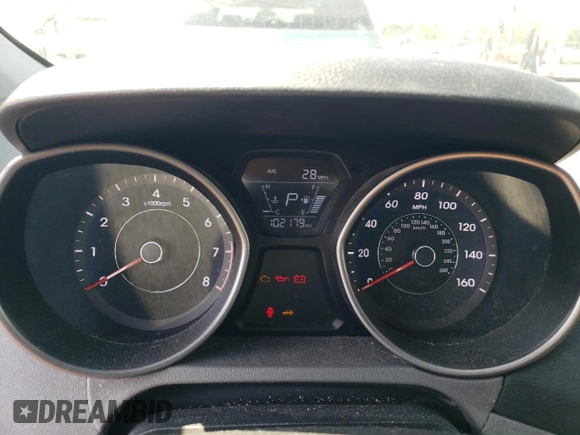 2015 Hyundai Elantra SE with VIN 5NPDH4AE6FH595492, listed as a Copart auction lot 52927155 with 102,179 mi miles and Salvage Title. Bid and sale history available at carsss.com. Image 9.