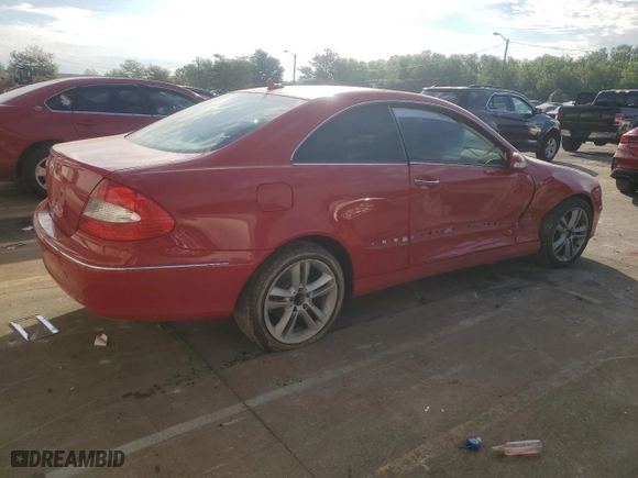 2009 Mercedes-Benz CLK-Class 3.5L with VIN WDBTJ56H69F263333, listed as a Copart auction lot 66395384 with 138,149 mi miles and Salvage Title. Bid and sale history available at carsss.com. Image 3.