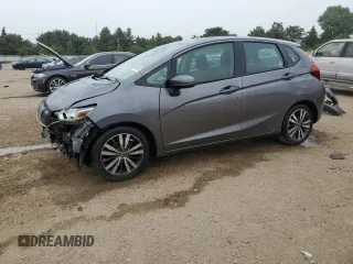 2015 Honda Fit EX-L with VIN 3HGGK5H85FM763929, listed as a Copart auction lot 60808125 with 79,441 mi miles and Salvage title. Bid and sale history available at DreamBid. Image 1.