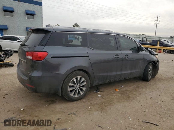 2017 Kia Sedona SX with VIN KNDMC5C13H6319296, listed as a Copart auction lot 84120194 with 74,411 mi miles and Salvage Title. Bid and sale history available at carsss.com. Image 3.