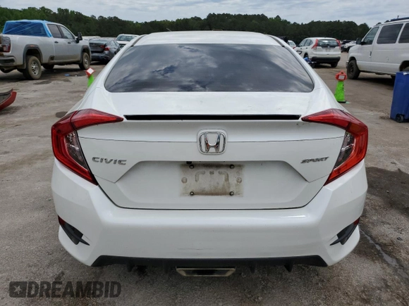 2019 Honda Civic Sport with VIN 19XFC2F89KE008666, listed as a Copart auction lot 55490485 with 151,467 mi miles and Salvage title. Bid and sale history available at DreamBid. Image 6.