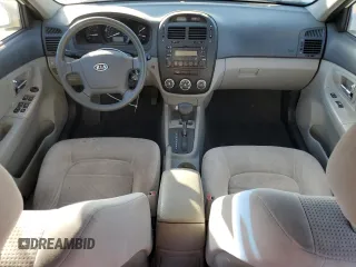 2009 Kia Spectra SX with VIN KNAFE222095644617, listed as a Copart auction lot 78531514 with 240,465 mi miles and Salvage Title. Bid and sale history available at carsss.com. Image 8.