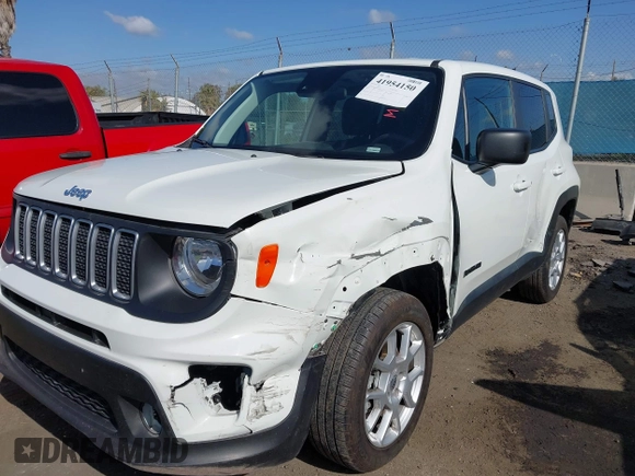 2023 Jeep Renegade Latitude with VIN ZACNJDB18PPP67161, listed as a IAAI auction lot 41954150 with 21,151 mi miles and . Bid and sale history available at DreamBid. Image 6.