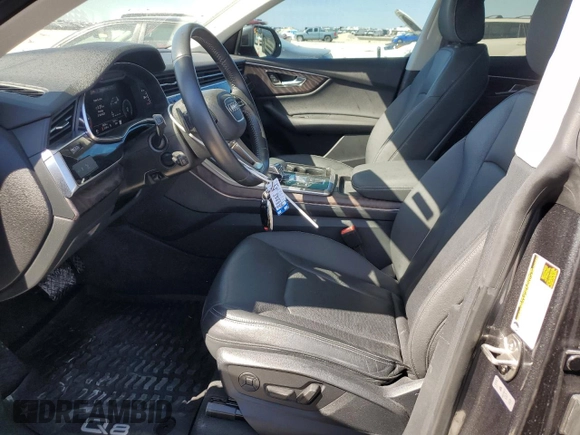2020 Audi Q8 Premium Plus with VIN WA1EVAF13LD022210, listed as a Copart auction lot 48252815 with 50,034 mi miles and Salvage Title. Bid and sale history available at carsss.com. Image 7.