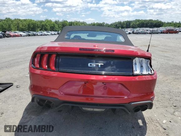 2022 Ford Mustang GT Premium with VIN 1FATP8FF1N5131263, listed as a Copart auction lot 59709614 with 3,692 mi miles and Salvage title. Bid and sale history available at DreamBid. Image 6.