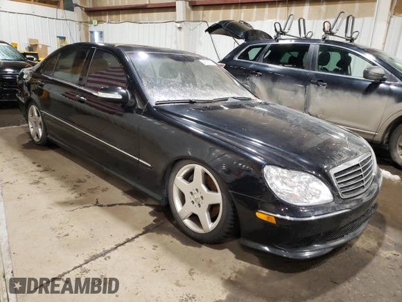 2004 Mercedes-Benz S 430 with VIN WDBNG83J14A427691, listed as a Copart auction lot 49355755 with 25,897 mi miles and Salvage Title. Bid and sale history available at DreamBid. Image 4.