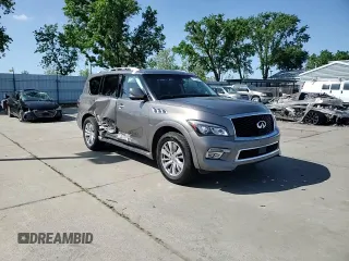 2016 Infiniti QX80 with VIN JN8AZ2NEXG9125687, listed as a Copart auction lot 52184535 with 149,495 mi miles and Salvage title. Bid and sale history available at DreamBid. Image 11.