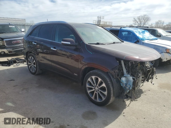 2015 Kia Sorento SX with VIN 5XYKWDA70FG624491, listed as a Copart auction lot 46613925 with 109,720 mi miles and Salvage Title. Bid and sale history available at carsss.com. Image 4.