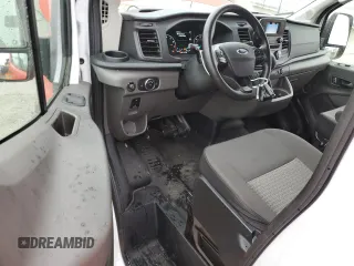 2022 Ford Transit Cargo with VIN 1FTBW3X89NKA31604, listed as a Copart auction lot 43710745 with 52,329 mi miles and Salvage title. Bid and sale history available at DreamBid. Image 8.