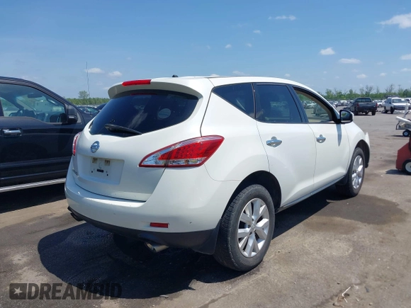 2014 Nissan Murano SV with VIN JN8AZ1MU3EW408031, listed as a IAAI auction lot 42060701 with 160,485 mi miles and . Bid and sale history available at carsss.com. Image 4.