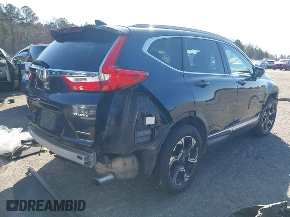 2017 Honda CR-V Touring with VIN 2HKRW2H90HH661501, listed as a IAAI auction lot 41475278 with 1 mi miles. Bid and sale history available at carsss.com. Image 4.