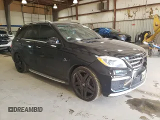 2013 Mercedes-Benz M ML 63 AMG with VIN 4JGDA7EB0DA214628, listed as a Copart auction lot 46523665 with 100,158 mi miles and Salvage Title. Bid and sale history available at carsss.com. Image 4.