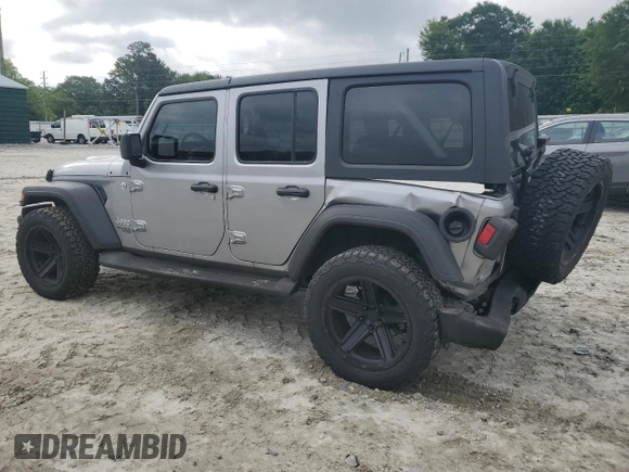 2021 Jeep Wrangler Unlimited Sport S with VIN 1C4HJXDGXMW515137, listed as a Copart auction lot 57226435 with 68,506 mi miles and Salvage title. Bid and sale history available at DreamBid. Image 2.