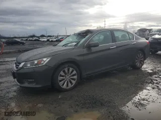 2015 Honda Accord Sedan EX-L with VIN 1HGCR3F81FA013359, listed as a Copart auction lot 46190325 with 134,984 mi miles and Salvage Title. Bid and sale history available at carsss.com. Image 1.